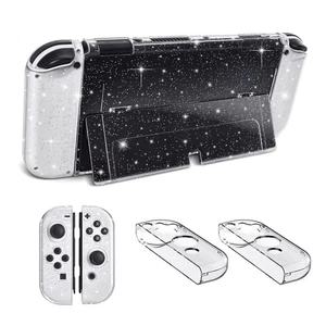 Funda Protectora Transparente para Consola Nintendo Switch OLED Controlador JoyCon TPU Cubierta - Imagen 1 de 11