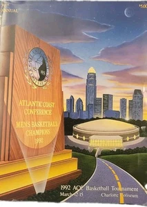 1992 ACC Basketball Tournament Guide, March 12-15 Charlotte Coliseum(demolished) - Picture 1 of 10
