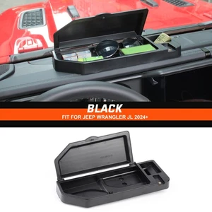 Dash Tray Storage Box w/Cap Organizer for Jeep Wrangler JL JT 2024 2025 Interior - Foto 1 di 9