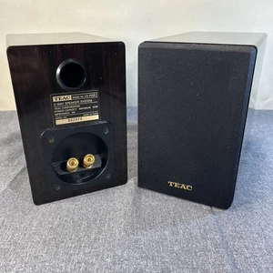 Vintage TEAC LS-H100 Bookshelf Speakers Glossy Wood Finish * See Pictures - Picture 1 of 16
