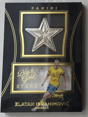 2016-17 Panini Black Gold Stars Zlatan Ibrahimovic # S-ZI 2016 - Image 1 of 4