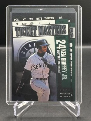 1998 LEAF ROOKIES & STARS!  KEN GRIFFEY JR!  ALEX RODRIGUEZ!  #/2500!  MARINERS! - Image 1 of 2
