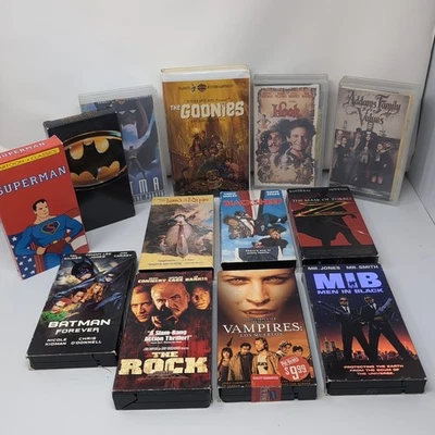 Lot Of 13 Classic VHS | Superman, Batman, The Goonies, Lord of the Rings + - Image 1 of 4