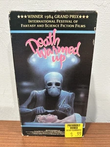 DEATH WARMED UP (1984,VHS) Rare Horror Slasher Vestron Video Michael Hurst - Picture 1 of 3