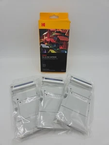 3 X Kodak All In One Cartridge PMC-20 Photo Printer Mini - 20 Sheets Paper - Picture 1 of 9