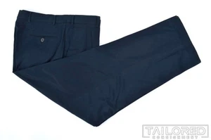 Pantalones de Lujo ERMENEGILDO ZEGNA Azul Sólido 100% Algodón - EU 50 / US 34 - Imagen 1 de 7