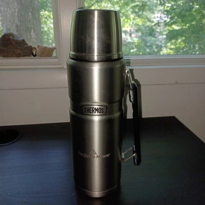 Termo original 40 oz acero inoxidable botella de agua para bebidas plata caliente o fría Foto 1 de 4