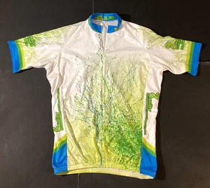 VoMax Herren Radshirt Trikot Größe 4XL Rennfarben weiß & grün - Bild 1 von 5