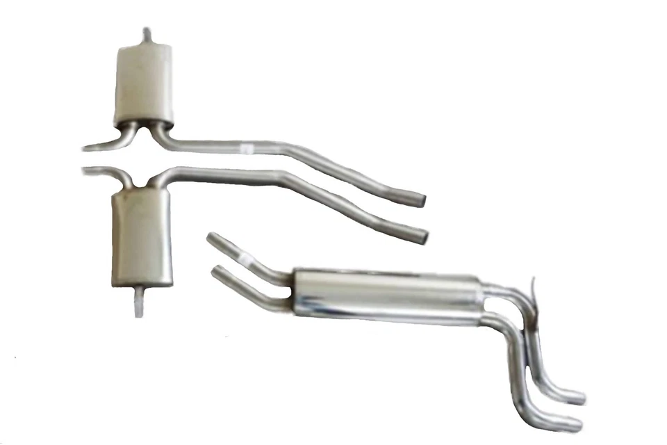 Edelstahl Auspuff Auspuffanlage für Mercedes W126 380 & 500 SE/SEL & SEC - Bild 1 von 1