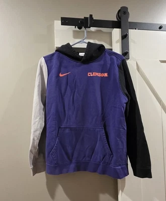 Sudadera con Capucha Nike Clemson Juvenil XL Púrpura/Negro/Beige Foto 1 de 3