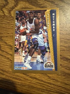 Fleer 1992-93 - Dikembe Mutombo #60 Denver Nuggets - Imagen 1 de 2