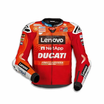 Ducati Alpinestars Replica Motogp Team 25 Leather Jacket Pecco Marquez - Image 1 of 2
