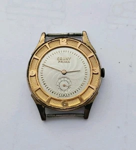 VINTAGE WATCH CAUNY PRIMA FOR REPAIRS - Picture 1 of 8
