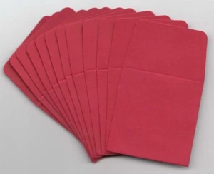 50 Small 2x2 Red Paper Envelopes w/ Flap Safe Storage Acid Free By Guardhouse - Picture 1 of 3
