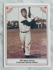 1983 ASA Willie Mays Red Border #7 Willie Mays San Francisco Giants