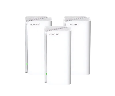 Tenda Nova MX21-Pro Mesh WLAN Wi-Fi 6E System, AXE5700 Tri-Band - 3er Pack