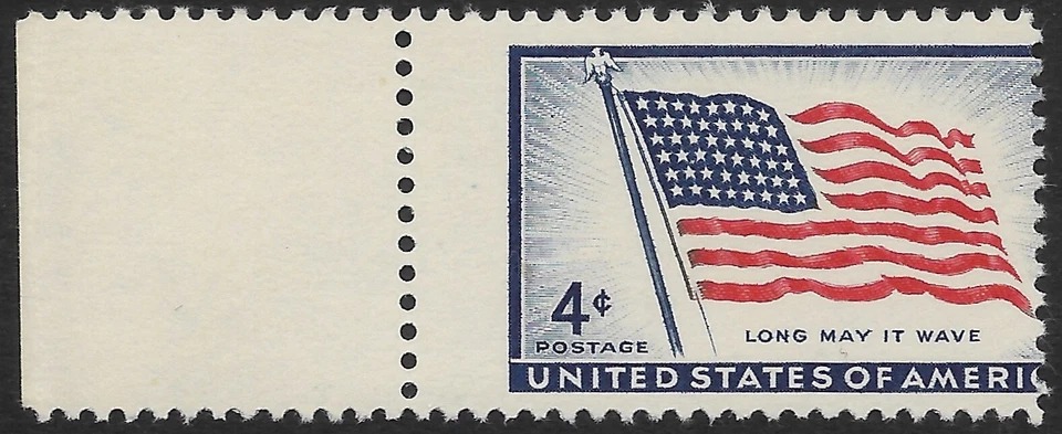 1094 4 cent Flag Margin Misperf  - Image 1 of 1