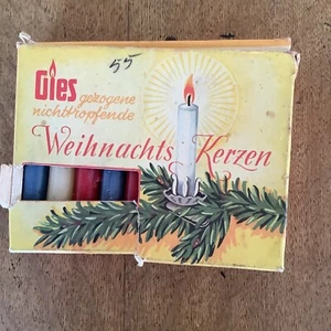 Vintage 20 Count X2 Red, Blue Xmas Tree, Swedish Chime Candles - Picture 1 of 2