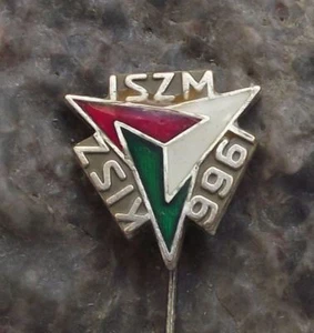 1966 Hungary Young Communist League KISZ ISZM Members Conference Pin Badge - Picture 1 of 2