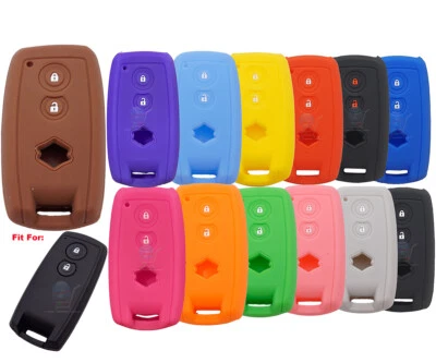 Fit Suzuki XL-7 Grand Vitara Swifts SX4 2 Button Key Fob Silicone Cover Case - Image 1 of 4