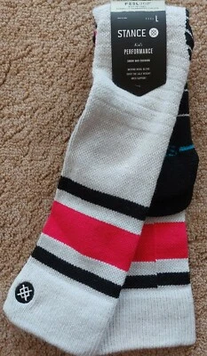 New! Stance Feel 360 Kids Performance Snow Socks Large "Boyd Snow" - Изображение 1 из 4