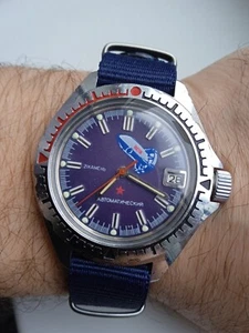 Ultra Rare Watch Starship Men's USSR Vostok Waterproof Vintage Dial Military - Picture 1 of 16