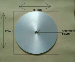 Placa base maestra de disco de horneado de aluminio de 8 pulgadas disco plano molienda pulido - Imagen 1 de 5