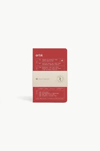 Paquete de 3 cuadernos cosidos de cantante de bolsillo en cereza - punteados - NUEVO - Imagen 1 de 5