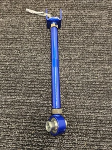 Megan Racing Rear Traction Rod Arm 14" x 1" x 2" Heavy Duty Blue Silver - Picture 1 of 9