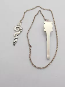Gehstock Di Äskulap: Lesezeichen IN Silber 925 - Asklepios Symbol Medicine - Bild 1 von 4