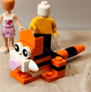 New LEGO TIGER Brick Built Lego Design Animal Wild Jungle Wild Cat School Spirit - Picture 1 of 2