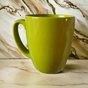 Corelle Stoneware Olive Lime Green Retro  Coffee Tea Mug - Picture 1 of 5