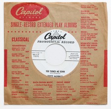 SKEETS McDONALD Strollin' PROMO PROMOTIONAL US 1955 capitol F3215 single SP