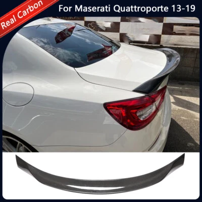 Alerón labio trasero de fibra de carbono para Maserati Quattroporte 2013-19 Foto 1 de 4