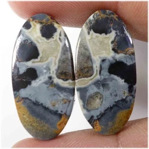 Top Quality  Malingano Jasper Pair Oval Cab Loose Gemstone 36.40 Cts - Picture 1 of 8