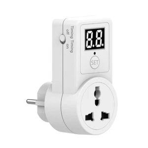 Digital Electric Timer Plug Socket with Countdown Switch for  Control EU Plu - Picture 1 of 12