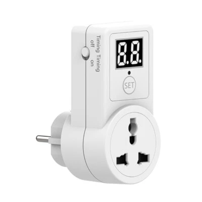 Digital Electric Timer Plug Socket with Countdown Switch for  Control EU Plu - Image 1 of 4