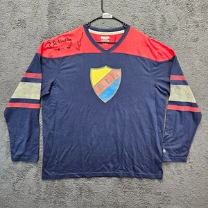 CCM DIF Hockey NHL Jersey Shirt Mens Size 2XL Blue Red Long Sleeves - Picture 1 of 11