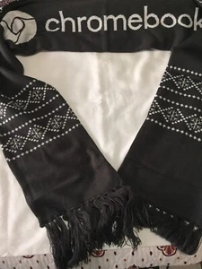 RARE Google Chromebook Christmas Gray Scarf Promo - Picture 1 of 9