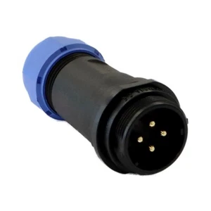 Weipu SP2111C/P4II-1N - 4-poliger Inline-Außenstecker IP68 - 30A - 21mm - Gewinde - Bild 1 von 6