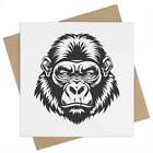 'Gorilla Vector Art' Greeting Cards (GC045721)