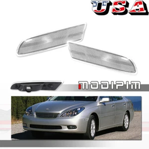 Clear Front Fender Side Marker Lights Housings Covers Set For Lexus ES300 ES330 - Picture 1 of 8