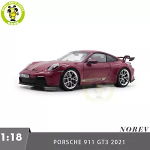 Modellino auto 1/18 Porsche 911 992 GT3 2021 Norev 187386 Ruby Star Neo pressofuso - Foto 1 di 17