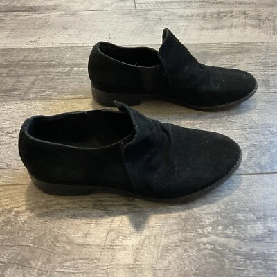 Мокасины без шнурков женские Eileen Fisher черные замшевые Vero Cuoio размер 6,5 - Изображение 1 из 4