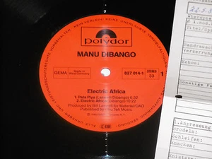 MANU DIBANGO -Electric Africa- LP 1985 Polydor Archiv-Copy mint - Picture 1 of 1