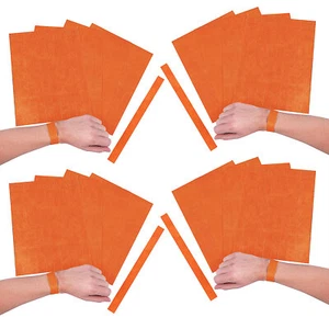 Orange Self-Adhesive Wristbands Bulk 600 Pc - Picture 1 of 1