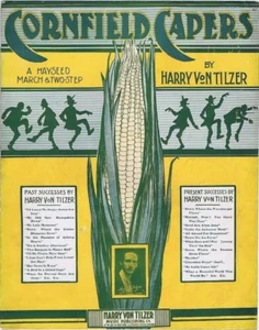Cornfield Capers A Hayseed March & Two-Step, 1904, vintage sheet music - Picture 1 of 2
