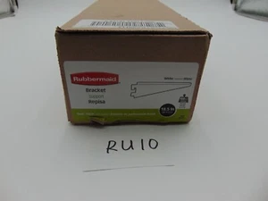 Rubbermaid White 18.5" Twin Track Bracket FG4C0702WHT Pack of 6 New Lot - Zdjęcie 1 z 6