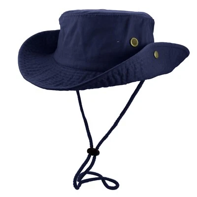 Unisex 100% Algodón Sombrero Cubo Pez Hombre Camping Safari Boonie Sol Verano Foto 1 de 3