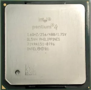 INTEL PENTIUM 4 P4 DESKTOP PROCESSOR 1.66GHZ/256/400 #SL5VH SOCKET 478 CPU - Picture 1 of 1
